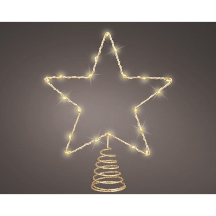 PUNTALE STELLA CON LED GOLD 5X
